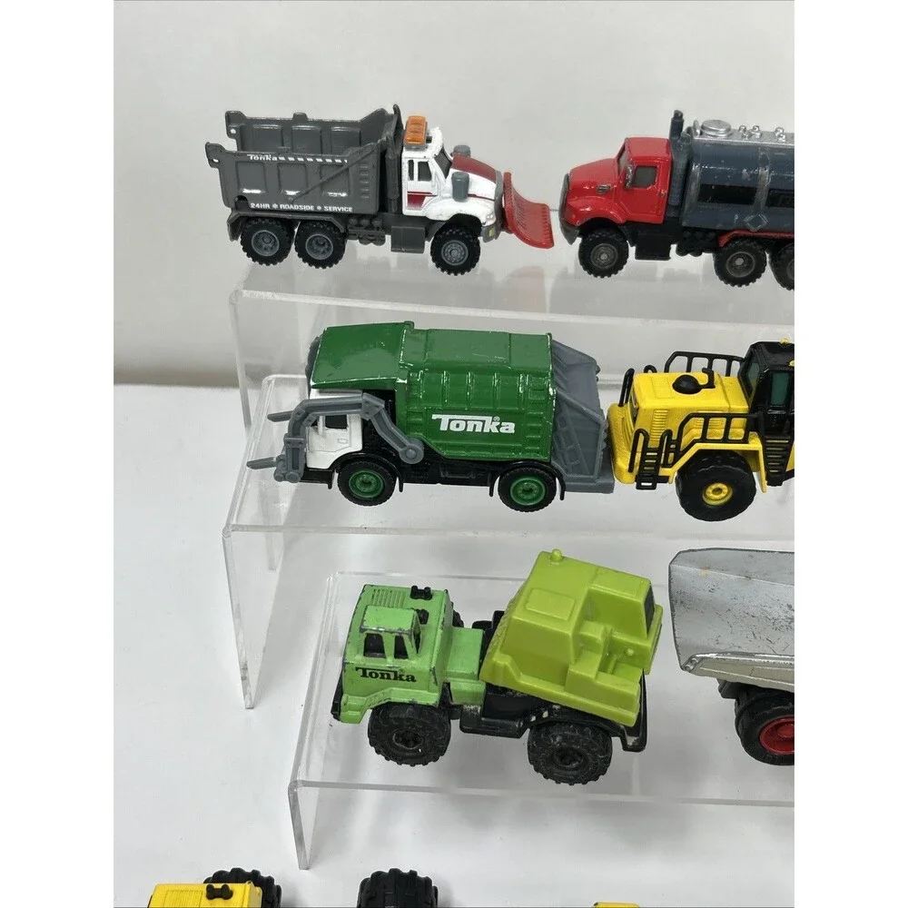 Tonka Construction Lot Tanker Snow Plow Bulldozer Garbage Dump Truck Loader